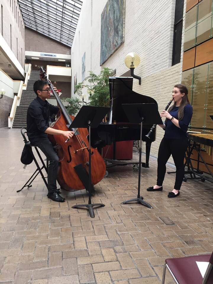 Image of Hindemith's Duet performance.